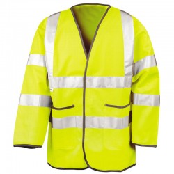 Plain Motorway safety jacket Safeguard 120 GSM